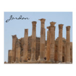 jerash römische Spalten Postkarten