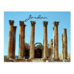 jerash Spalten Jordanien Postkarte