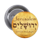 JERUSALEM-HEBRÄER-KNOPF ANSTECKNADELBUTTONS