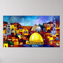 JERUSALEM-HERZ PLAKAT