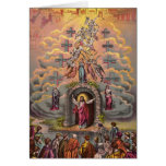 Jesus am Tor des Himmels Grußkarte