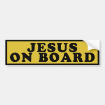Jesus an Bord Autosticker