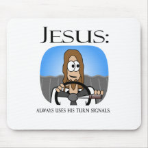 Jesus benutzt seine Blinker Mousepad