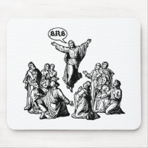 Jesus BRB lol Hemd Mousepad