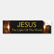 Jesus, das Licht der Welt Auto Aufkleber