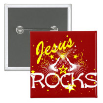 Jesus-Felsen-Gitarren-Entwurf buttons