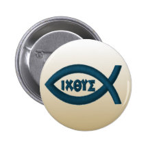 Jesus-Fische Anstecknadelbutton