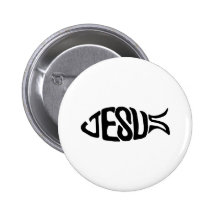 Jesus-Fische Anstecknadelbutton
