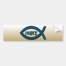 Jesus-Fische Auto Sticker