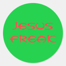 Jesus-Freak Runde Aufkleber