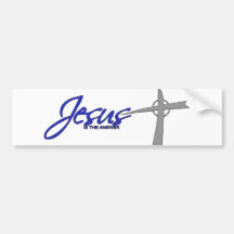 Jesus ist die Antwort Auto Sticker