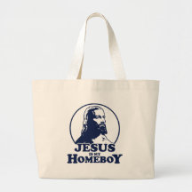 Jesus ist mein Homeboy Leinentaschen