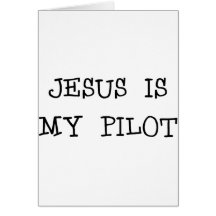 Jesus ist mein Pilot Grußkarte