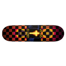 Jesus ist Skateboard Lords Cross Personalisiertes Skateboarddeck
