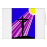 Jesus-Kreuzigung Grußkarte