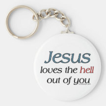 Jesus-Lieben die Hölle aus Ihnen heraus Schlüsselbänder
