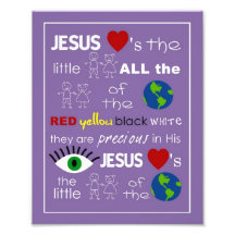 Jesus-Lieben die kleine KinderKinderzimmer-Kunst Fotografischer Druck