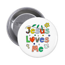 Jesus-Lieben ich Anstecknadelbutton