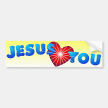 Jesus-Lieben Sie Auto Aufkleber