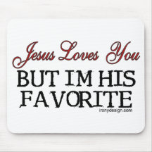 Jesus-Lieben Sie Lieblings Mousepads