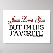Jesus-Lieben Sie Lieblings Poster
