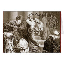 Jesus reinigt den Tempel Grußkarten