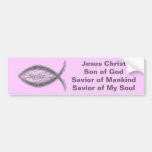 Jesus-Retter-Fisch-Symbol Autosticker