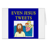 Jesus tweetet auch grußkarte
