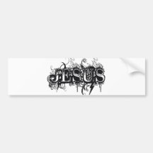 Jesus UltraDéco Noir Autosticker