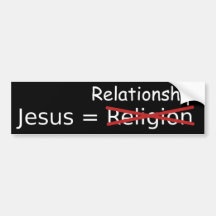 Jesus = Verhältnis Autoaufkleber