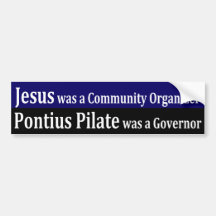 Jesus war ein Gemeinschaftsorganisator Autosticker