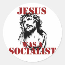 Jesus war ein Sozialist Aufkleber
