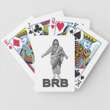 Jesus Will Be Right Back Bicycle Playing Cards