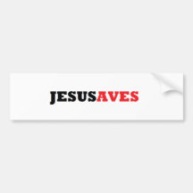 JESUSAVES AUTOSTICKER