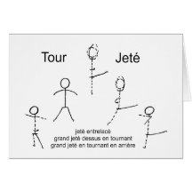Jete entrelace grußkarten