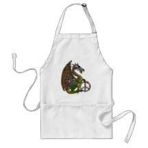 Jeweled Friedensdrache Schürze