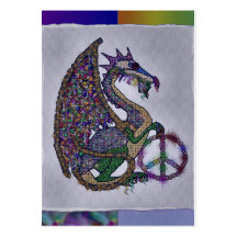 Jeweled Friedensdrache Visitenkarte