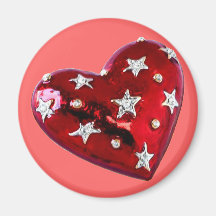 Jeweled Herz Magnete