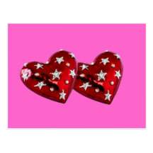 Jeweled Herz Postkarte