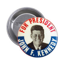 JFK für Präsidenten - Knopf Buttons