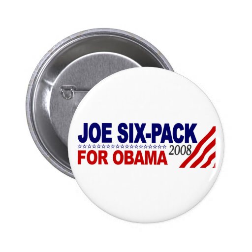 Joe Sechs-Satz für Obama 2008 Buttons