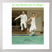 Joe und michell nehmen den Kopfsprung, den Joe und Posterdrucke