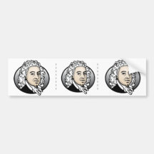 Johann Sebastian Bach Auto Aufkleber
