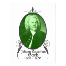 Johann Sebastian Bach Postkarte