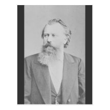 Johannes Brahms Postkarte