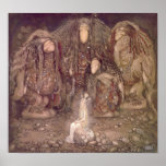 John Bauer mit der Schleppangel fischen mit einer  Poster