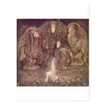 John Bauer - Schleppangeln mit einer entführten Pr Postkarte