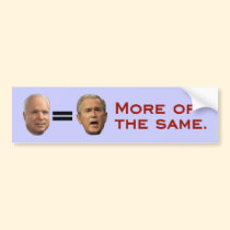 John McCain = George W. Bush autoaufkleber