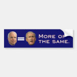 John McCain = George W. Bush (Rückseite) Auto Aufkleber