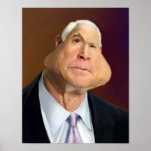John McCain-Karikatur Posterdrucke